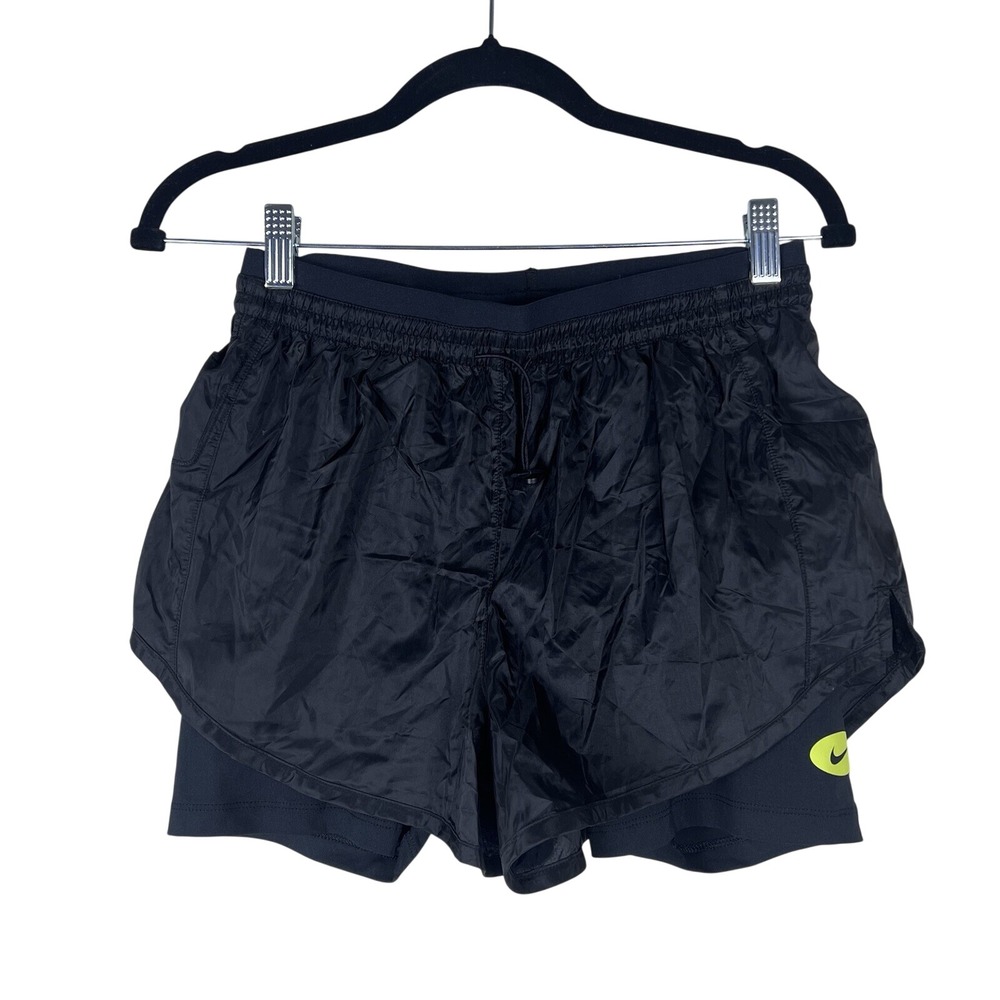 Nike Icon Clash Tempo Luxe Two in One Workout Shorts Black‎ Size XSmall NEW
